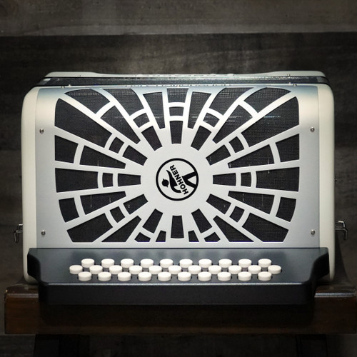 Hohner Compadre FBbEb White w/ Hard Case Silver Grille (COFW-N) | Musician Madness