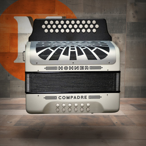 Hohner Compadre FBbEb White w/ Hard Case Silver Grille (COFW-N) | Musician Madness