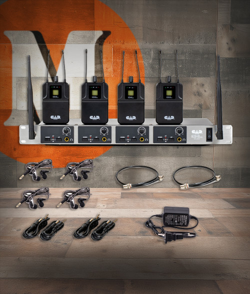 CAD Audio GXLIEM4 Quad Mix Wireless In Ear Monitor System (GXLIEM4-U)