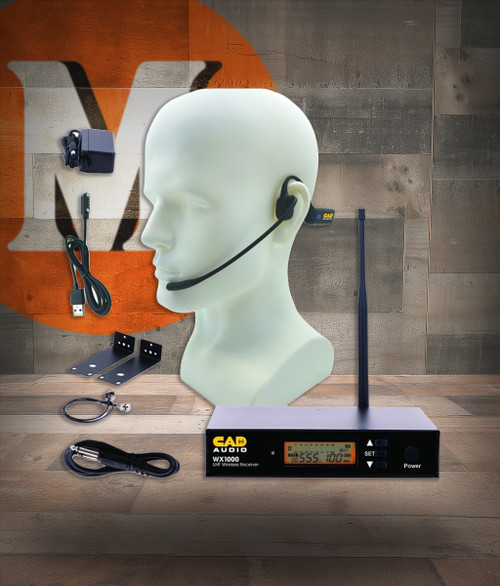 CAD WX1000HW Agile UHF Wireless Headworn Microphone System (WX1000HW-U)