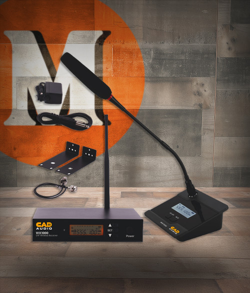 CAD WX1000GN UHF Wireless Gooseneck Microphone System (WX1000GN-U)