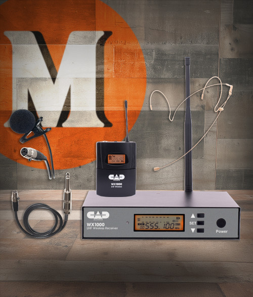 CAD WX1000BP UHF Wireless Body Pack Microphone System (WX1000BP-U) | Musician Madness