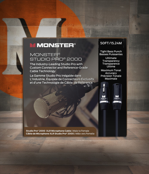 Monster SP2000-M-50WW Studio Pro 2000 Microphone Cable 50' (SP2000-M-50WW-U)|Musician Madness