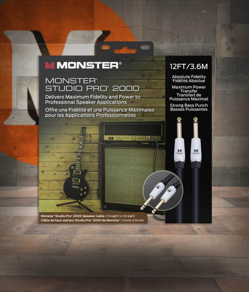 Studio Pro 2000 12' Spkr Cable Buy the Monster Cable Studio Pro 2000 12' Spkr Cable (SP2000-S-12WW-U) at Musician Madness with fast shipping.