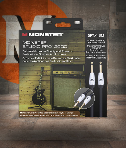 Studio Pro 2000 6' Spkr Cable Gold Contact XLR Buy the Monster Cable Studio Pro 2000 6' Spkr Cable Gold Contact XLR (SP2000-S-6WW-U) at Musician Madness with fastÂ…