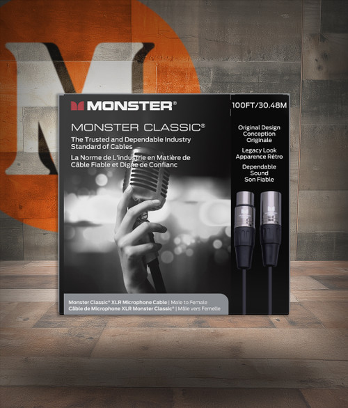 Monster Classic 100' Mic Cable Buy the Monster Cable Classic 100' Mic Cable (CLAS-M-100WW-U) at Musician Madness with fast shipping.