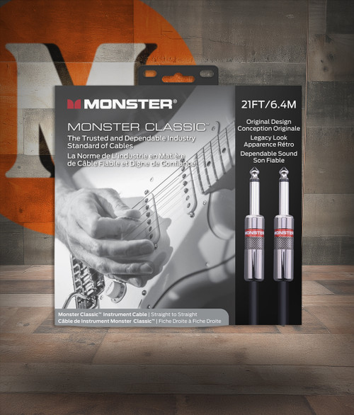 Monster CLAS-I-21WW Prolink Monster Classic 1/4" Instrument Cable 21 ft - Straight to Straight (CLAS-I-21WW-U) | Musician Madness