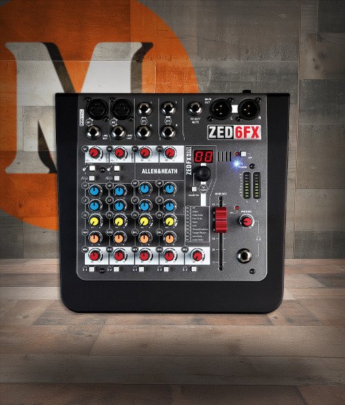Allen & Heath ZED-6FX Mixer (ZED6FX-U)