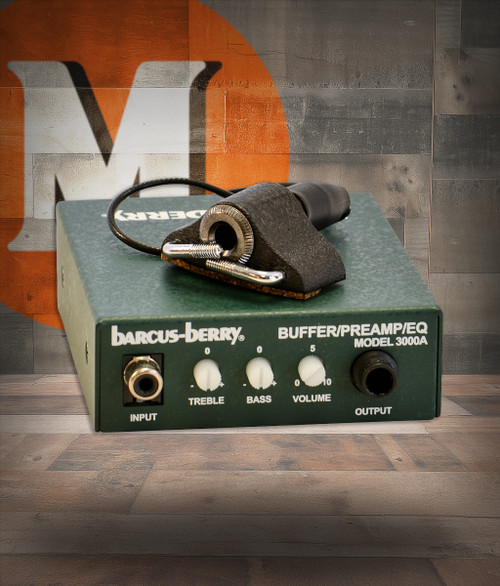Barcus Berry 3110 Clamp-on Violin Bridge Piezo Pickup with Preamp (3110-U)|Musician Madness