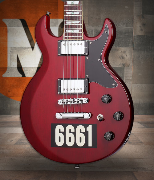 Schecter Zacky Vengeance Custom Reissue - See Thru Cherry with 6661 Graphic (26) | Musician Madness