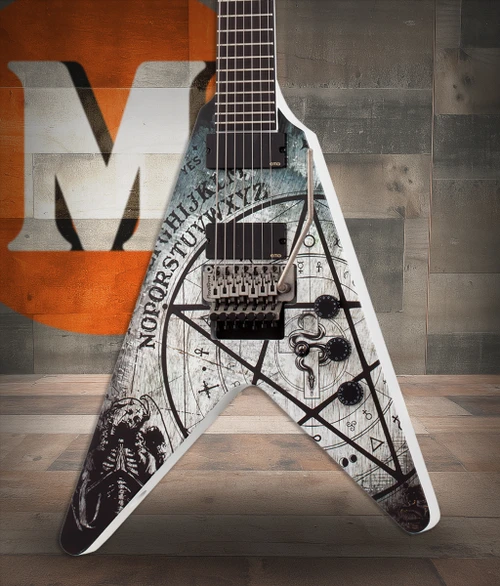 Schecter Randy Weitzel V-7 FR : 335 Satin White (335) | Musician