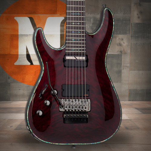 Schecter Hellraiser C-7 FR S Left Hand Electric Guitar - Black Cherry (1833)