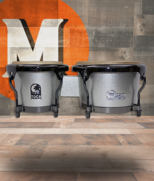 Toca Eric Velez Bongos Gunmetal Glitter (4901EVGG) | Musician Madness