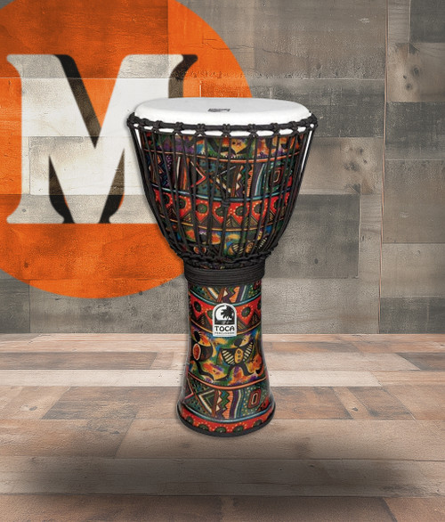Toca Freestyle II Djembe 14" African Dance W/ Bag (TF2DJ-14ADB) | Musician Madness