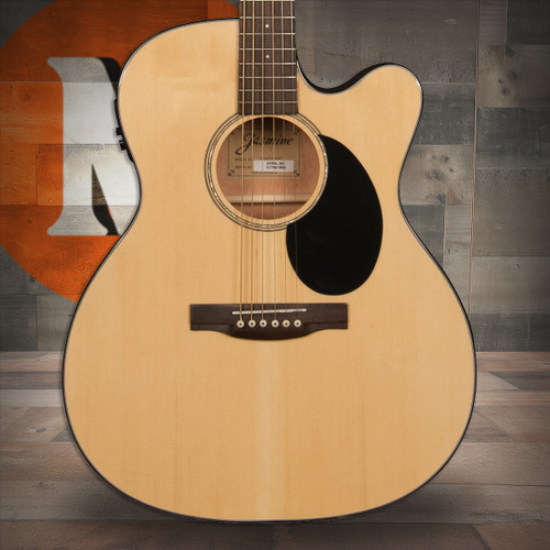 Jasmine JO36CE-NAT Orchestra Style Acoustic Electric Guitar - Natural Finish (JO36CE-NAT-U)|Musician Madness