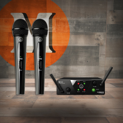 AKG WMS40 Mini Dual Vocal Wireless System Band-A & B (3350X00050-U) | Musician Madness