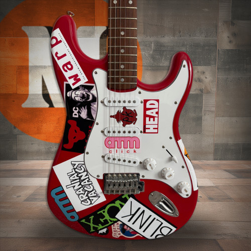 Fender Squier Stratocaster Tom DeLonge Sticker Strat Electric