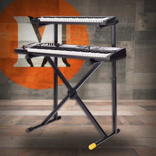 Hercules EZ-LOK Double Tier X Keyboard Stand (KS210B) | Musician Madness