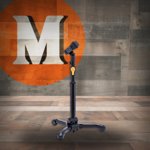 Hercules Low Profile Straight Microphone Stand With Tripod Base And Tilting Shaft (MS300BPLUS) | Musician Madness