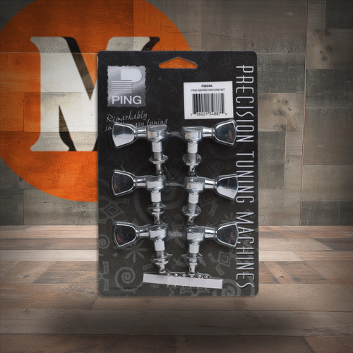 Ping P2654A Venitian Button Machine Heads. 3 Bass 3 Treble Gold (P2654A-U)