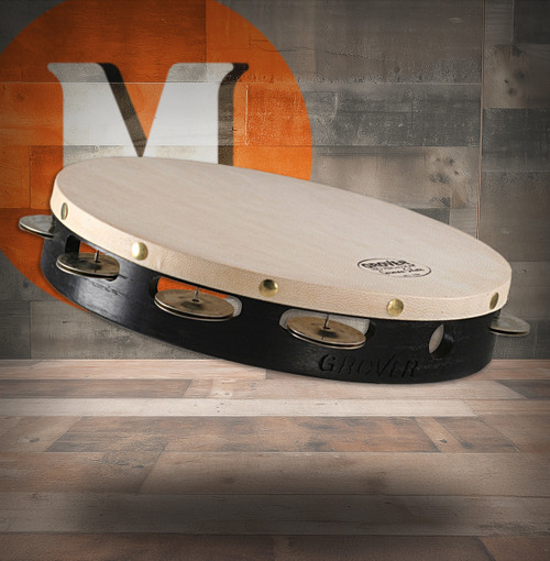 Grover Pro T1/GS Projection-Plus 10" Single-Row Tambourine (w/ German Silver Jingles) (T1/GS)
