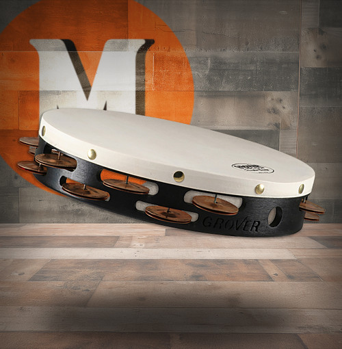 Grover Pro T2/PHBS 10" Dbl Row-PHBR Tambourine (TAMB/Row PHBR Tambs) (T2/PHBR-X)