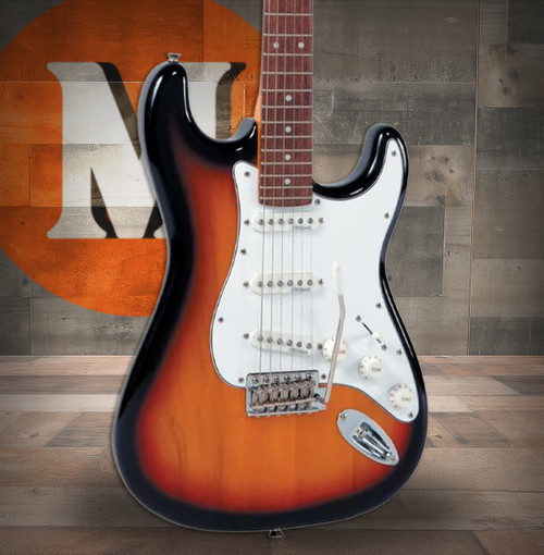 Vintage V6 ReIssued Electric Guitar ~ Sunset Sunburst LV6SSB) | Musician Madness