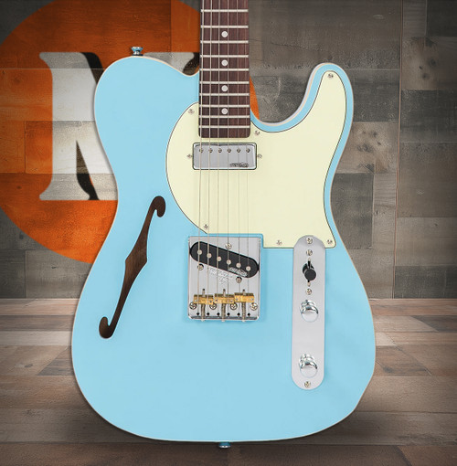 Vintage V72FR V72 Reissued Semi Hollow Firenza Red | Musician Madness