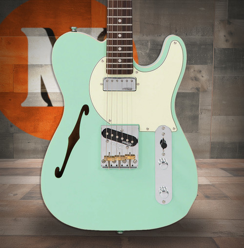 Vintage V72FR V72 Reissued Semi Hollow Firenza Red | Musician Madness
