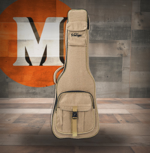 Vintage VCEG1 Distressed Look Electric Gig Bag Sand (VCEG1)