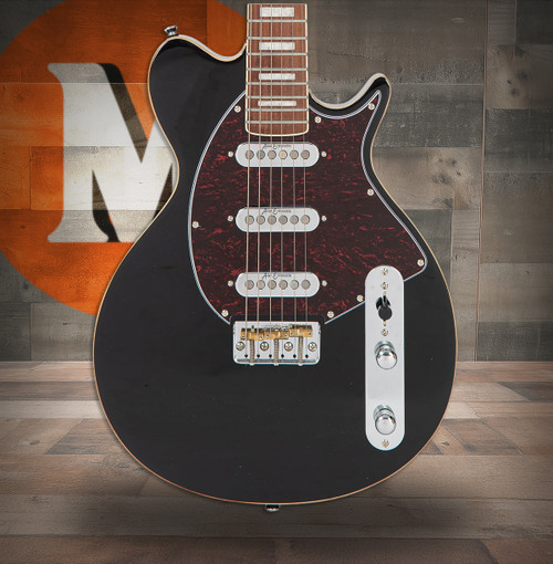 Vintage REVO Series 'Vision' Electric Guitar - Boulevard Black (VRV800BK)
