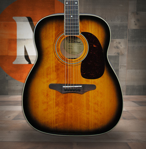 Silvertone Jumbo Acoustic Electric w/Fishman Clearwave 60 - Vintage Sunburst (633EAVS)