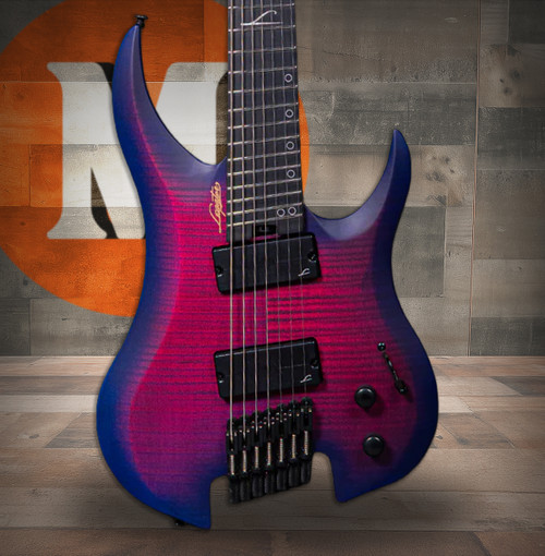 Legator Ghost G7FSS Seven String Electric Guitar - Hyper Nova Blue (G7FSS-HB)