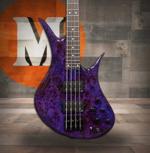 Legator HB4 Bass Guitar -Magenta Burl (HB4-MAG) | Musician Madness