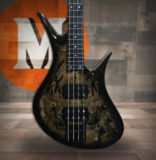 Legator HB4 Bass Guitar -Jupiter Burst Buckeye Burl Maple (HB4-JB) | Musician Madness