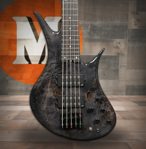 Legator HB5 Bass Guitar - Black Burl (HB5-BLK)