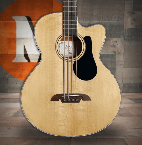 Alvarez Artist Bass Guitar Acoustic Electric with Cutaway (AB60CE) | Musician Madness