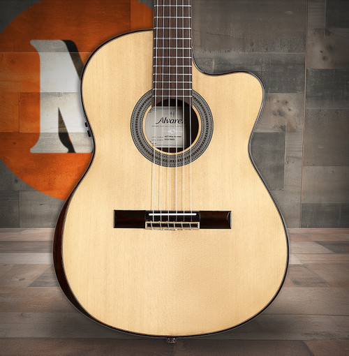 Alvarez Artist Classical Guitar Acoustic Electric Hybrid Armrest with Cutaway (AC70HCE_Armrest) | Musician Madness