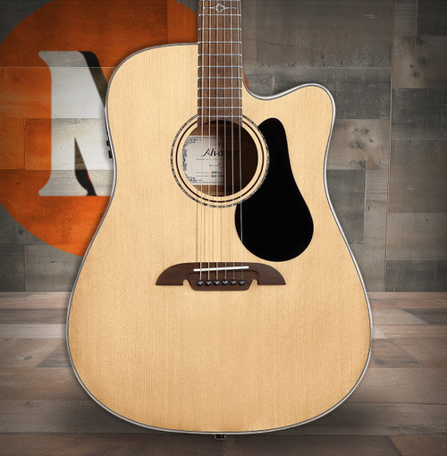 Alvarez Artist Dreadnought Guitar Acoustic Electric with Cutaway (AD60CE)|Musician Madness
