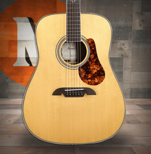 Alvarez Masterworks Dreadnought Guitar Acoustic Electric (MD70E_Herringbone) | Musician Madness