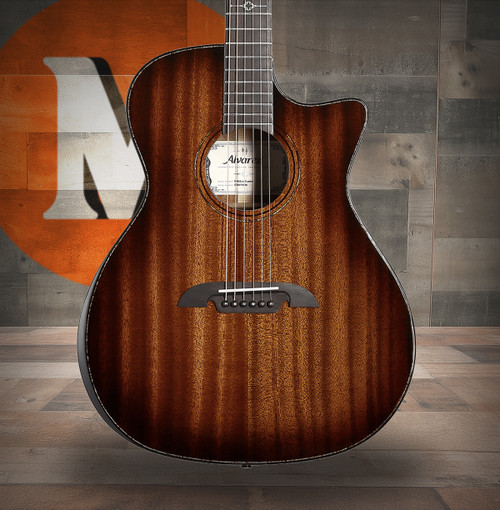 Alvarez Masterworks Grand Auditorium Guitar Acoustic Electric Shadowburst Armrest Bevel with Cutaway (MG66ce_Custom)