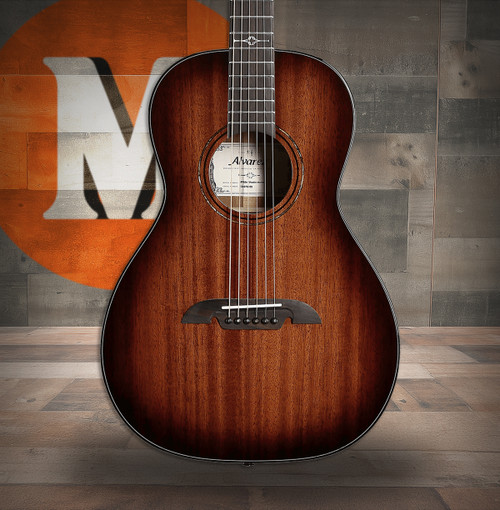 Alvarez Masterworks Parlor Guitar, Acoustic Electric, Shadowburst (MP66e_Shadowburst)|Musician Madness