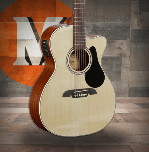 Alvarez Regent OM/Folk Acoustic Electric w/cutaway and Deluxe Gig bag (RF26CE)|Musician Madness