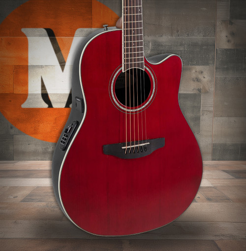 Ovation Celebrity Traditional E-Acoustic Guitar CS24-RR Ruby Red (CS24-RR-G)