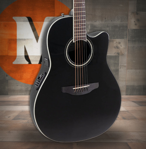 Ovation Celebrity Traditional E-Acoustic Guitar CS24-5 Black (CS24-5-G)