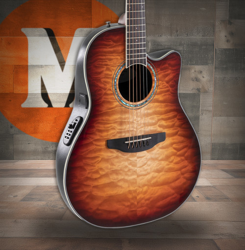Ovation Celebrity Traditional Plus E-Acoustic Guitar CS24X-7C Cognac Burst Gloss (CS24X-7C-G)|Musician Madness