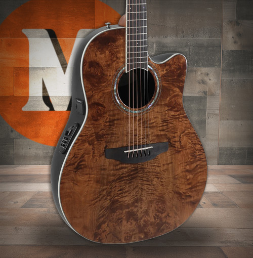 Ovation Celebrity Traditional Plus E-Acoustic Guitar CS24P-NBM Nutmeg Burled Maple (CS24P-NBM-G) | Musician Madness