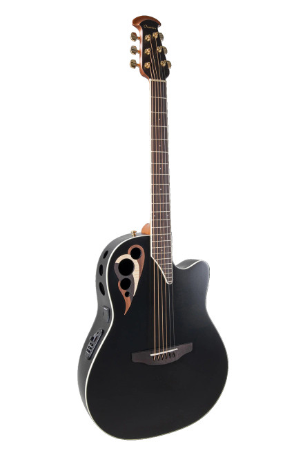 Ovation Celebrity Deluxe E-Acoustic Guitar CDX40-5-G Black Satin (CDX40-5-G) | Musician Madness