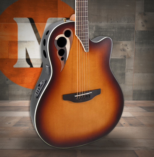 Ovation Celebrity Deluxe E-Acoustic Guitar CDX40-1-G Vintage Sunburst Satin (CDX40-1-G) | Musician Madness