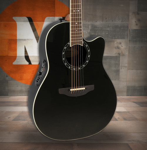 Ovation Pro Series Standard Balladeer E-Acoustic Guitar 2771AX-5 Black (2771AX-5-G) | Musician Madness